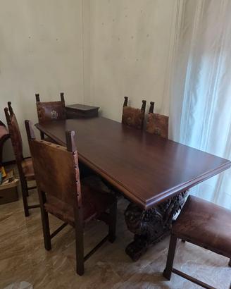 Sala completa, credenza, tavolo e 6 sedie