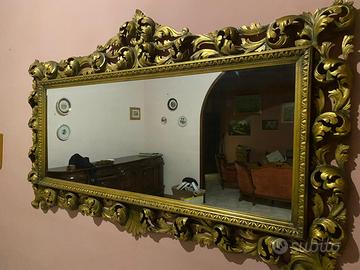 Specchiera in foglia d oro