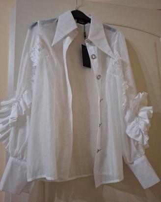 camicia con volant