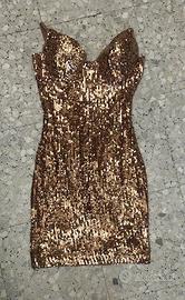 vestito dorato di alta qualità