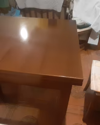 tavolo in legno  90/180 " x90