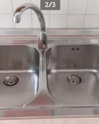 Lavandino cucina acciaio inox
