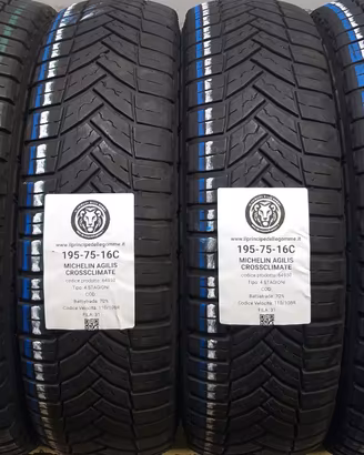 4 GOMME 195 75 16C MICHELIN A64950