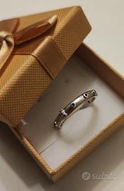 Anello Humilis rosario argento