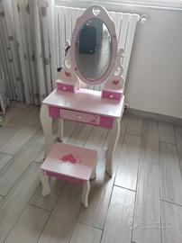 Specchiera in legno bambina