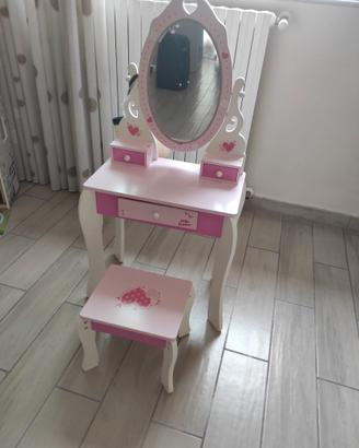 Specchiera in legno bambina