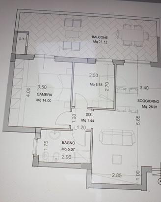 VENDITA APPARTAMENTO 60mq 3 piano con ascensore