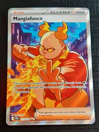 CARTA POKEMON MANGIAFUOCO IPER RARA