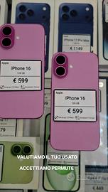 IPHONE 16 128 GB ROSA