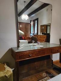 Mobile toilette vintage anni '50 con specchio