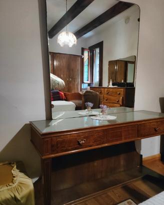 Mobile toilette vintage anni '50 con specchio