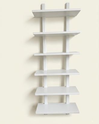 Libreria a muro / Scaffale sospeso bianco