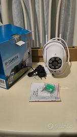 Telecamera WiFi da esterno 1080p PTZ con fari LED