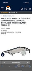 Pensilina alluminio antracite 150x100 sgocciolatoi