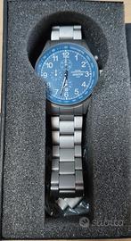 Orologio M.E.C Aviator quadrante blu
