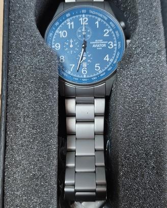 Orologio M.E.C Aviator quadrante blu
