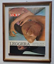 CLAUDIO CINTOLI  collage su carta 34x26  1965