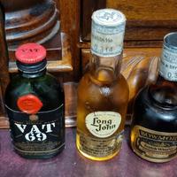 Collezione rare bottiglie mignon whisky Scotch '70