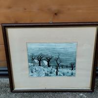 Quadro pittura acquaforte acquatinta 