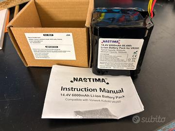 Batteria nuova folletto vr200