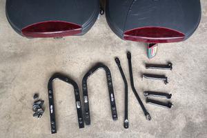 Coppia bauletti laterali moto