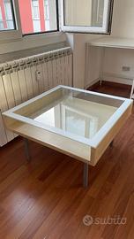 tavolino basso soggiorno in vetro + mensola tazze