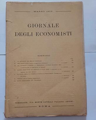 Giornale degli Economisti Marzo 1903