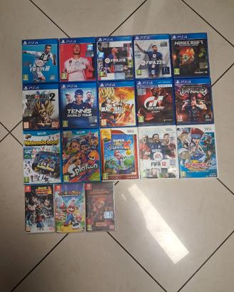 Giochi per: PS4, Switch, Wii, Wii U