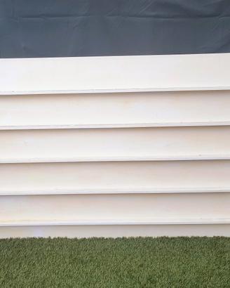 scaffale obliquo in legno