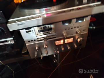 Amplificatore integrato+ giradischi e tape deck