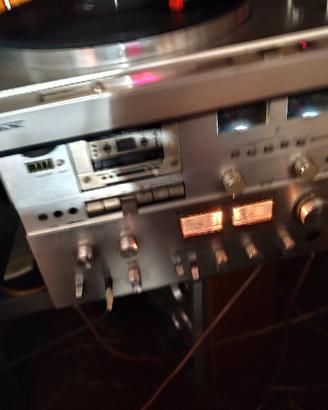Amplificatore integrato+ giradischi e tape deck