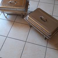 3 PEZZI chafing dish