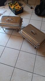 3 PEZZI chafing dish