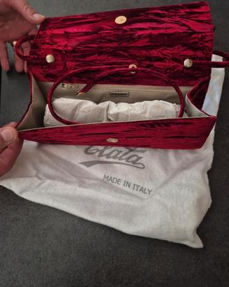 pochette  donna in velluto con tracolla