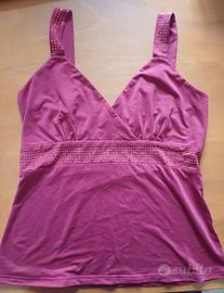 Top donna rosso scuro Oltre
