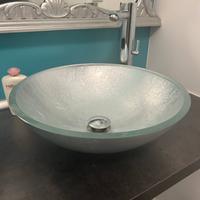 Lavabo da Appoggio a ciotola in cristallo