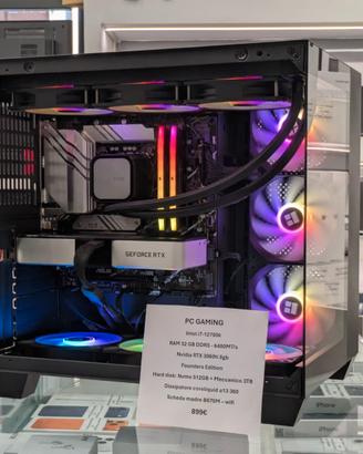 PC GAMING i7 12th 32GB RAM DDR5 RTX 3060Ti FE
