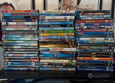 62 DVD Disney, Pixar, animazione, azione, fantasy