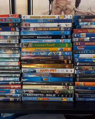 62 DVD Disney, Pixar, animazione, azione, fantasy