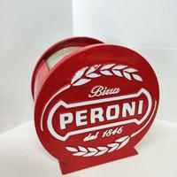 Peroni porta tovaglioli pubblicitario in metallo