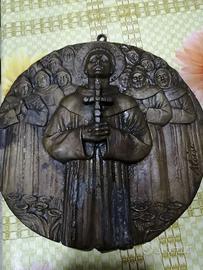 INCISIONE Bronzo SAN FRANCESCO