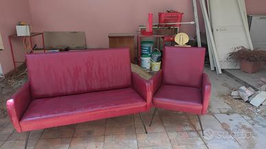 divano e poltrona vintage 