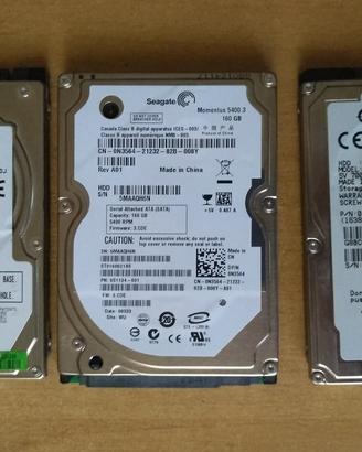 Hard Disk 2.5" SATA - 500/320/250/160 GB