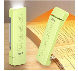Luce da Lettura & Torcia 2in1 Gritin Ciano - 7 LED