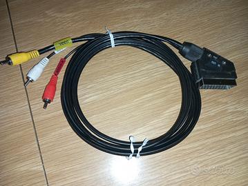 Cavo scart - RCA con selettore in-out