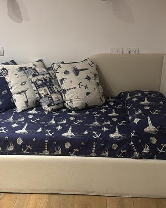 letto singolo con secondo estraibile pari livello