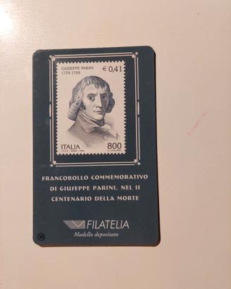 Tessera Filatelica Francobollo Giuseppe Parini