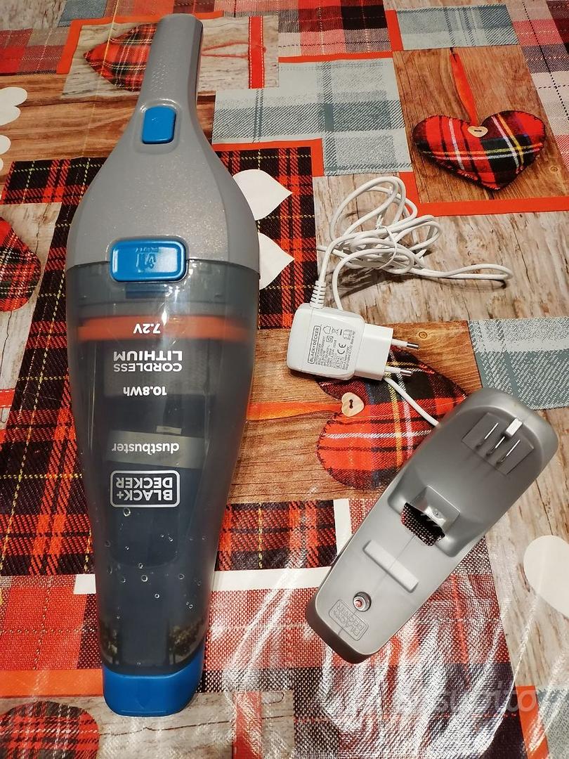 Black+decker aspirabriciole senza fili a batteria, 7.2v