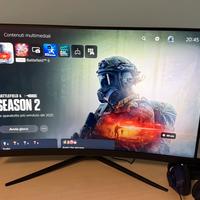 PS5 slim + monitor + cuffie