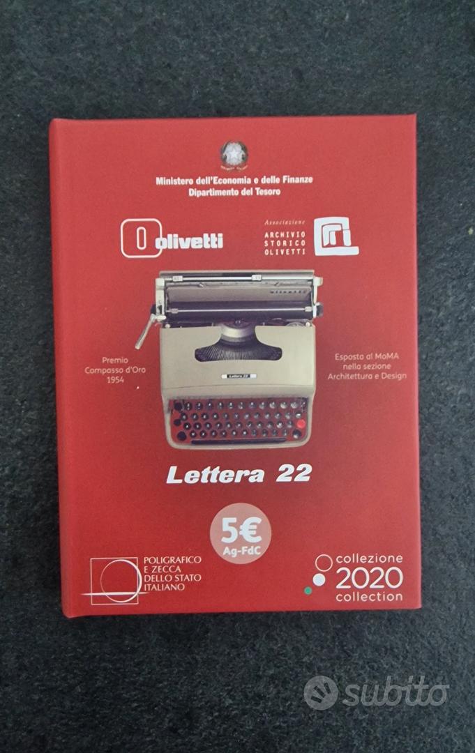 Italy. 5 Euro 2022 Olivetti Lettera - Versione Bianca - Catawiki